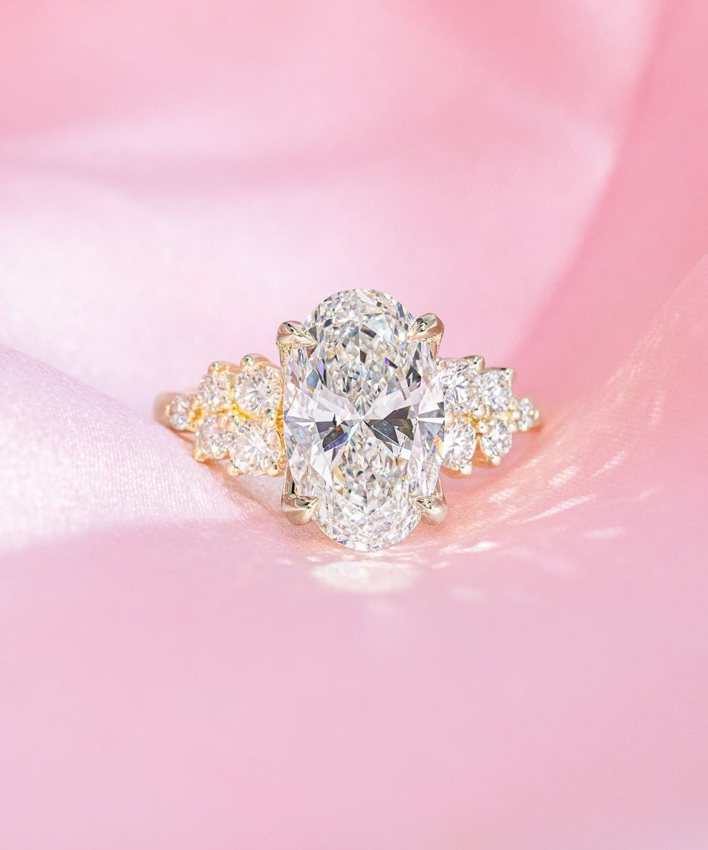 3.00ct E - VS1 Oval Lab Diamond Supernova - PBD Engagement Rings