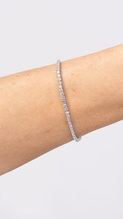 3.00ct F+ VS+ Lab Diamond Tennis Bracelet 14k White Gold Bracelets Princess Bride Diamonds 