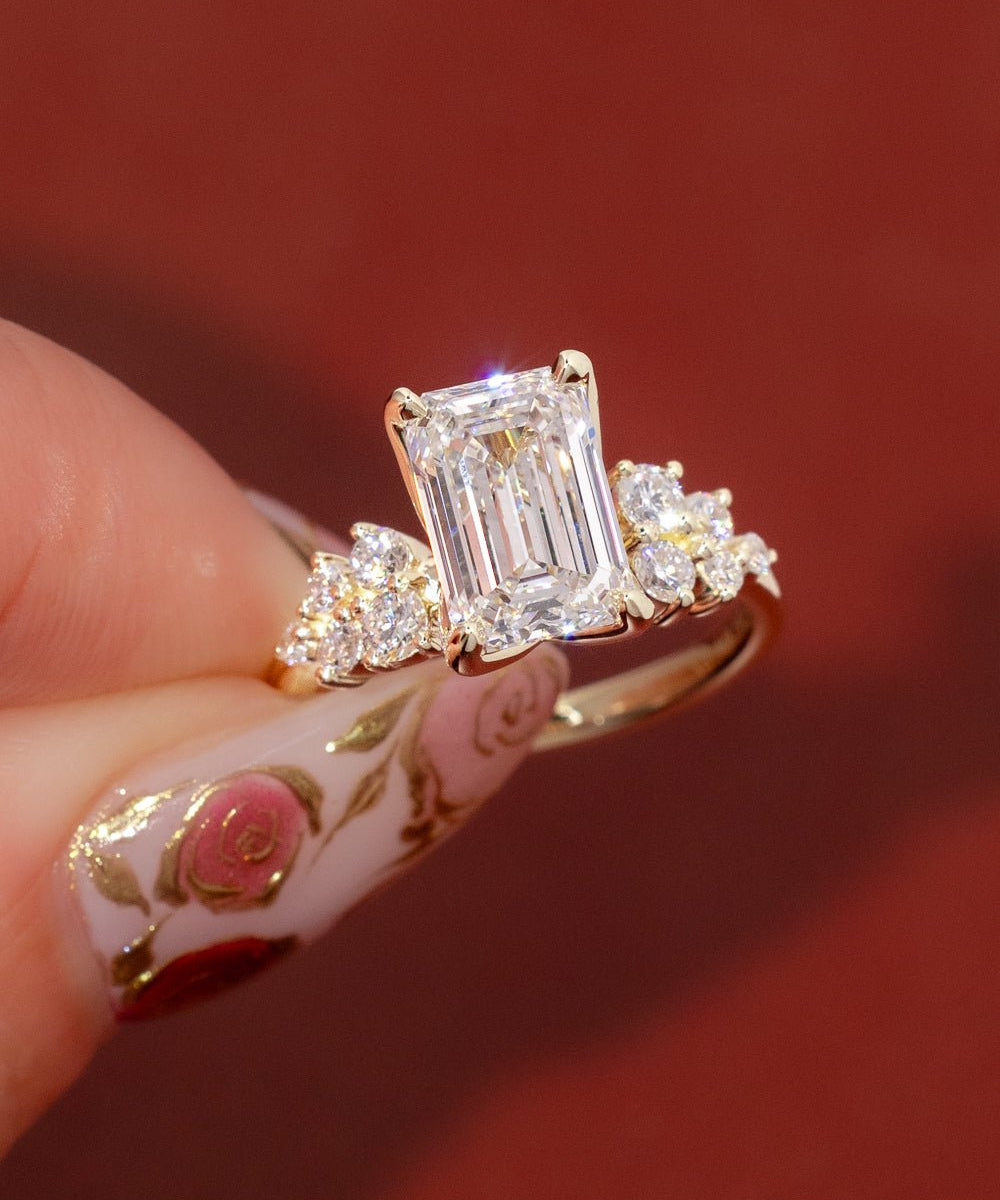 3.01ct D - VS1 Emerald Lab Diamond Supernova - PBD Engagement Rings