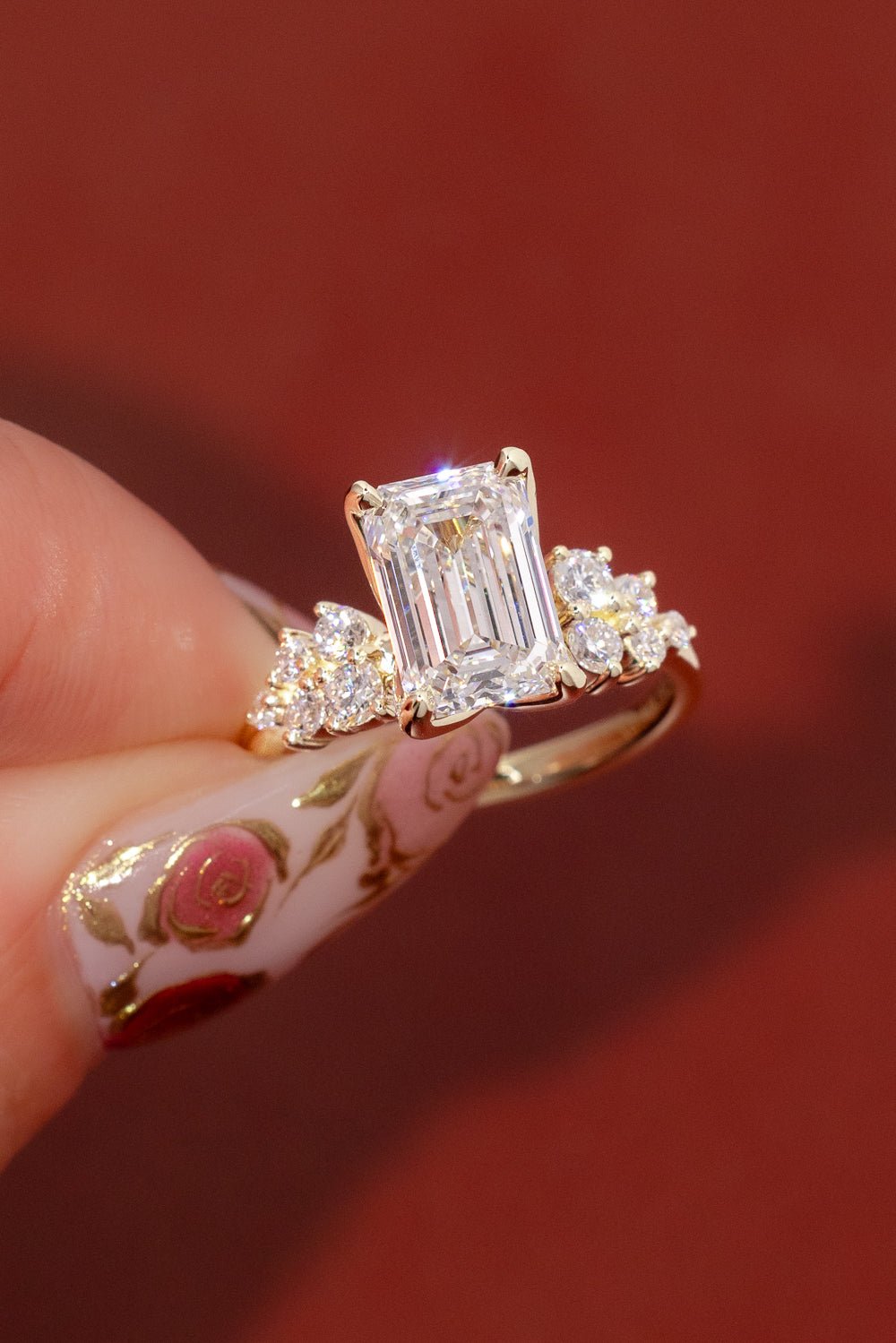 3.01ct D - VS1 Emerald Lab Diamond Supernova - PBD Engagement Rings