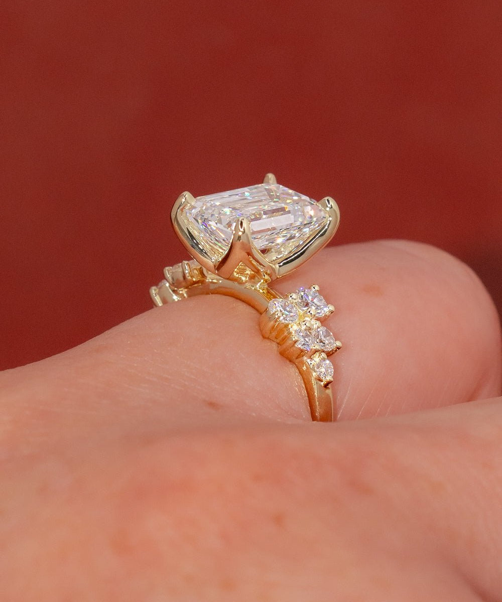 3.01ct D - VS1 Emerald Lab Diamond Supernova - PBD Engagement Rings