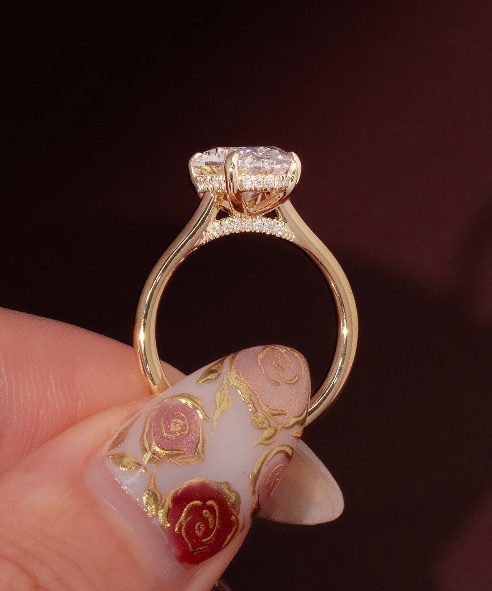 3.01ct D - VS1 Oval Lab Diamond Alice - PBD Engagement Rings