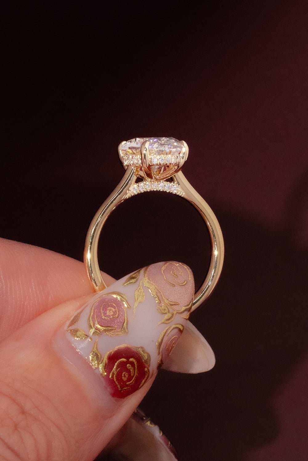 3.01ct D - VS1 Oval Lab Diamond Alice - PBD Engagement Rings