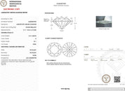 3.01ct D - VS1 Round Lab Diamond Hand Engraved Caraline - PBD Engagement Rings
