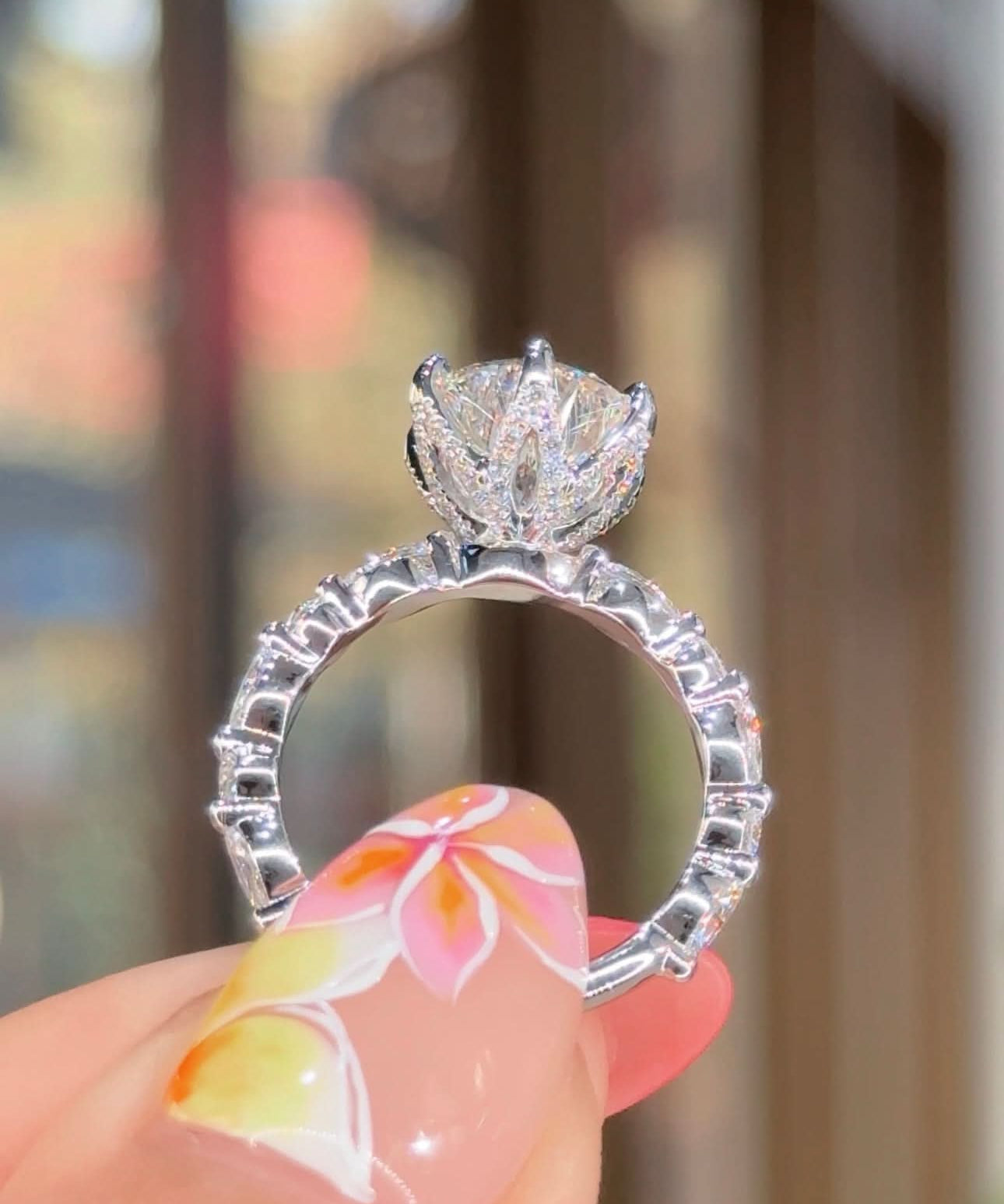 3.01ct D - VS1 Round Lab Diamond Ren - PBD Engagement Rings