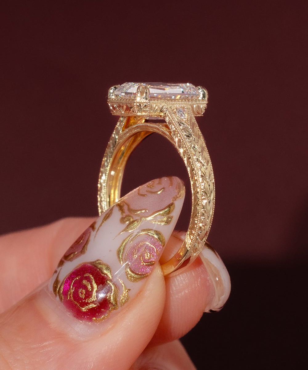 3.01ct D - VVS2 Criss - Cut Lab Diamond Evelyn - PBD Engagement Rings