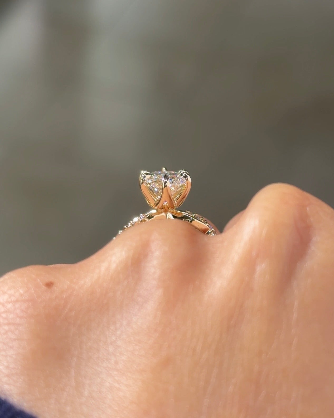 3.01ct E-VS1 Marquise Lab Diamond Ariel - PBD Engagement Rings