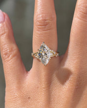 3.01ct E-VS1 Marquise Lab Diamond Ariel - PBD Engagement Rings