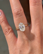 3.01ct E - VS1 Oval Lab Diamond Alice - PBD Engagement Rings