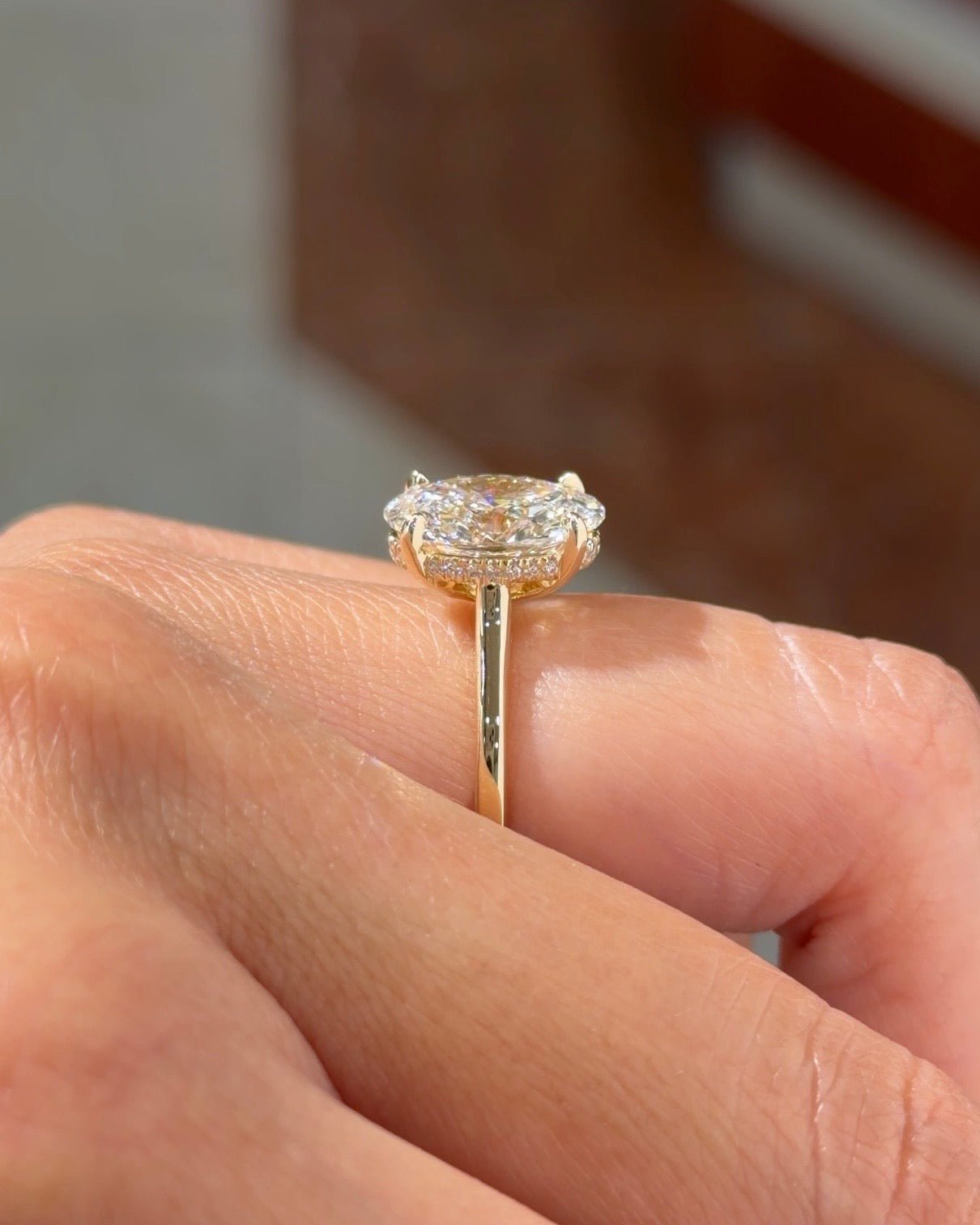 3.01ct E - VS1 Oval Lab Diamond Alice - PBD Engagement Rings