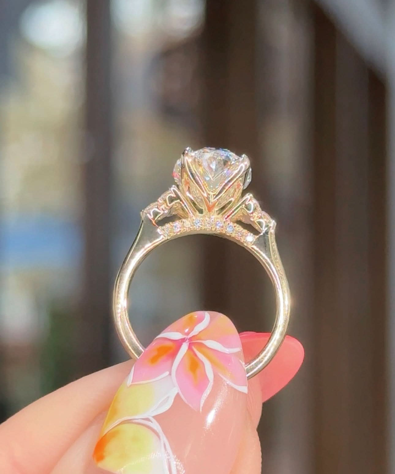 3.01ct E - VS1 Oval Lab Diamond Custom Lindsey - PBD Engagement Rings