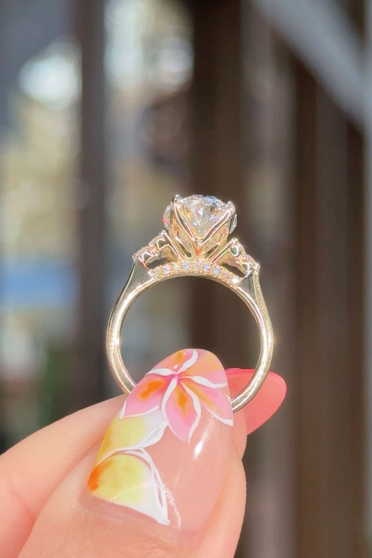 3.01ct E - VS1 Oval Lab Diamond Custom Lindsey - PBD Engagement Rings