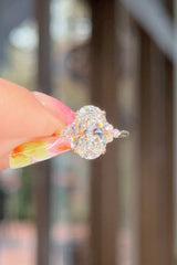 3.01ct E-VS1 Oval Lab Diamond Custom Lindsey