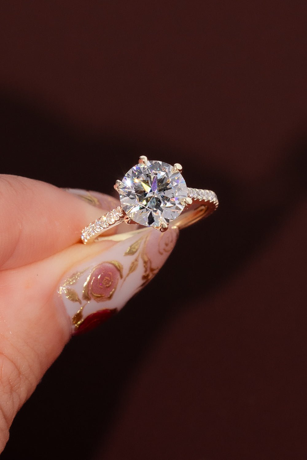 3.01ct E - VS1 Round Lab Diamond Isabela - PBD Engagement Rings