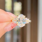 3.01ct E-VVS2 Oval Lab Diamond Supernova Engagement Rings Princess Bride Diamonds 