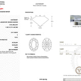 3.01ct E-VVS2 Oval Lab Diamond Supernova Engagement Rings Princess Bride Diamonds 