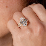 3.01ct E-VVS2 Oval Lab Diamond Supernova Engagement Rings Princess Bride Diamonds 