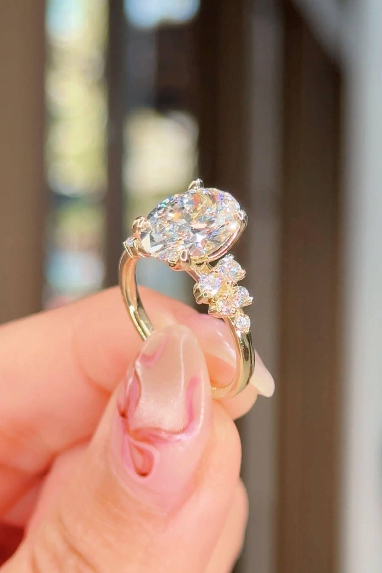 3.01ct E - VVS2 Oval Lab Diamond Supernova - PBD Engagement Rings