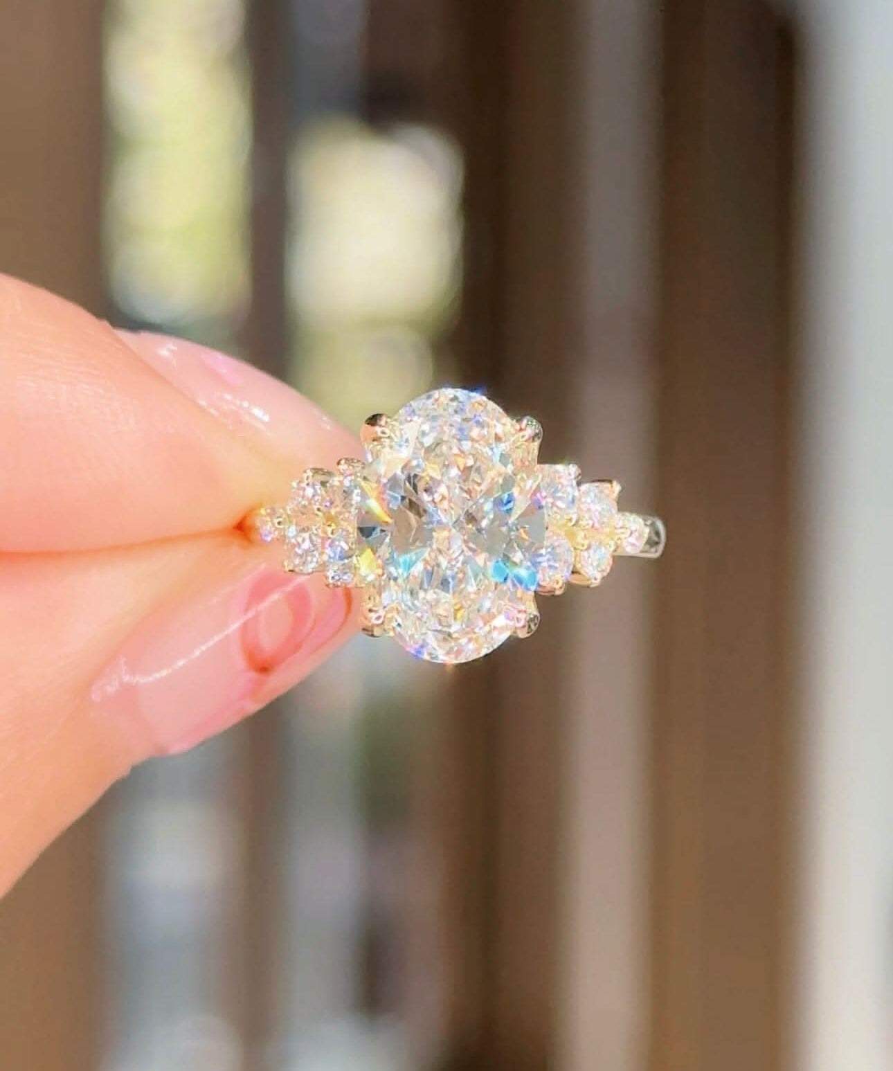 3.01ct E - VVS2 Oval Lab Diamond Supernova - PBD Engagement Rings