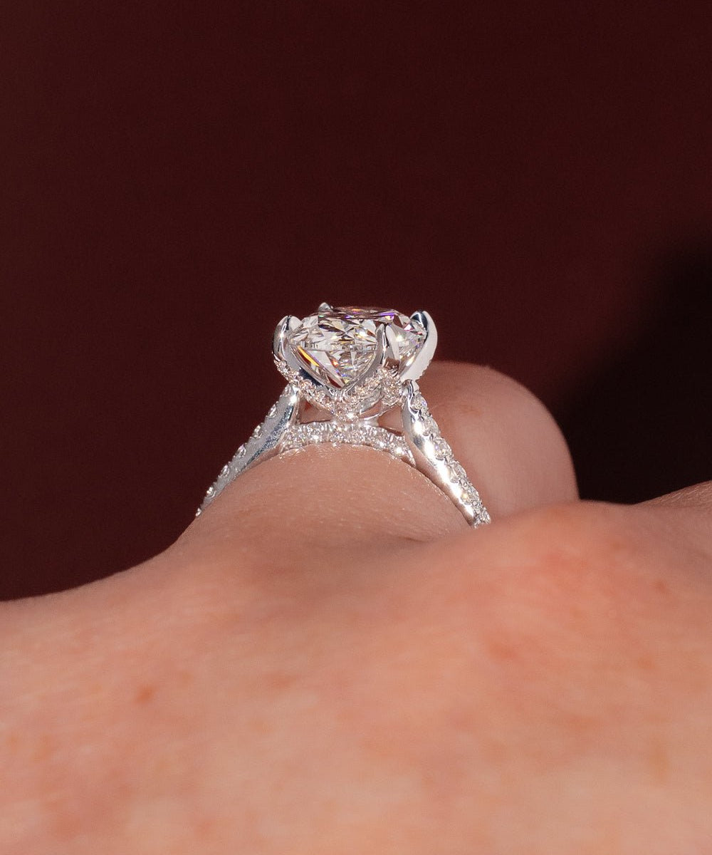 3.01ct F - VS1 Oval Lab Diamond Isabela - PBD Engagement Rings