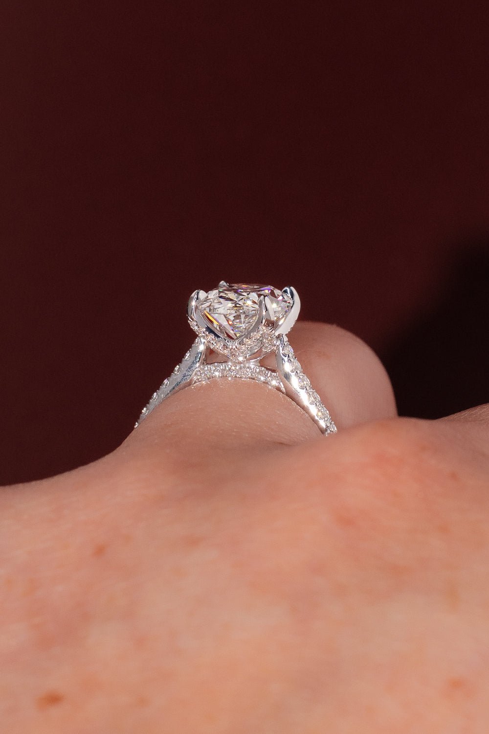 3.01ct F - VS1 Oval Lab Diamond Isabela - PBD Engagement Rings