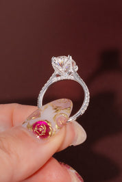 3.01ct F - VS1 Oval Lab Diamond Isabela - PBD Engagement Rings