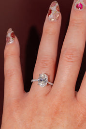 3.01ct F - VS1 Oval Lab Diamond Isabela - PBD Engagement Rings