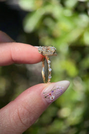 3.02ct D - VS1 Oval Lab Diamond Daisy - PBD Engagement Rings