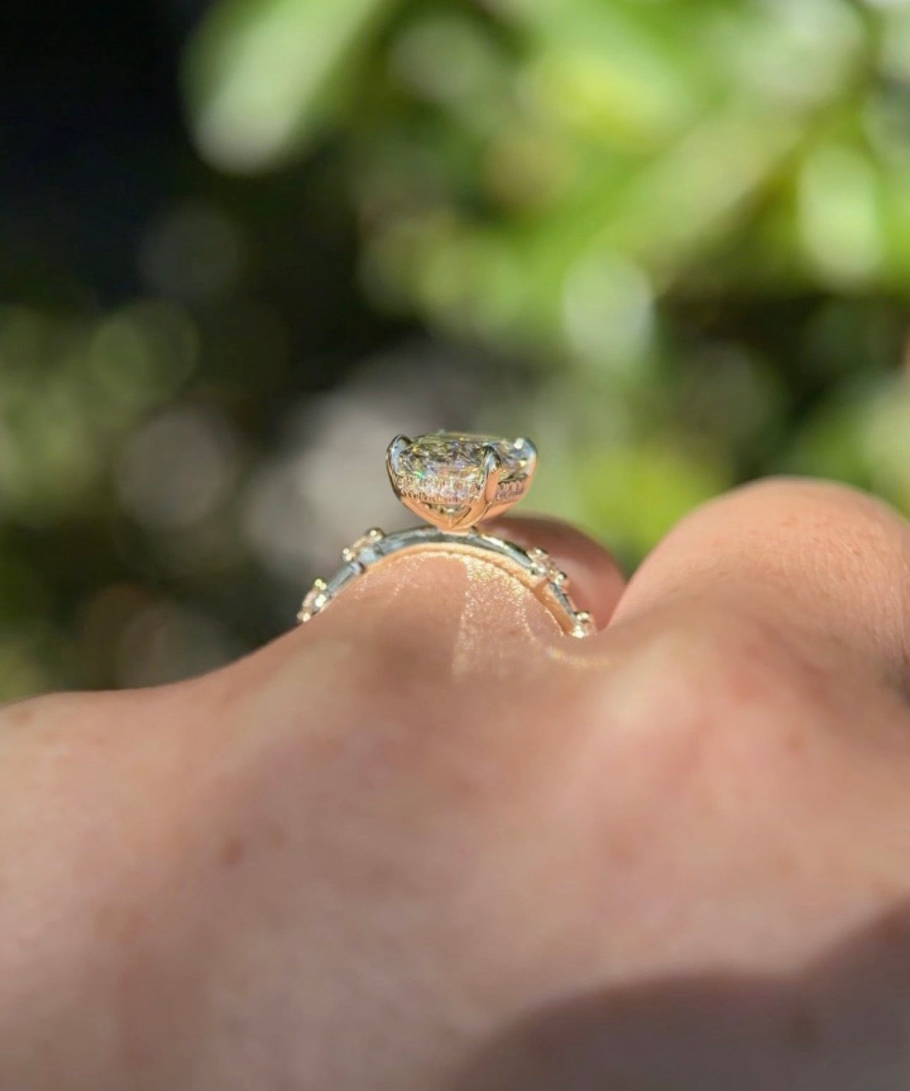 3.02ct D - VS1 Oval Lab Diamond Daisy - PBD Engagement Rings