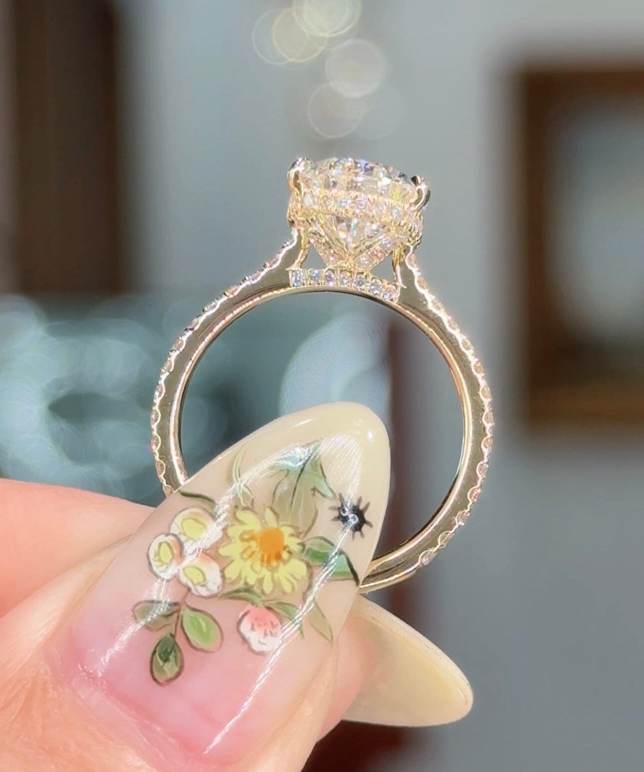 3.02ct D-VS1 Pear Lab Diamond Stella Engagement Rings Princess Bride Diamonds 