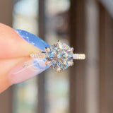 3.02ct D-VS1 Round Lab Diamond Isabela Engagement Rings Princess Bride Diamonds 