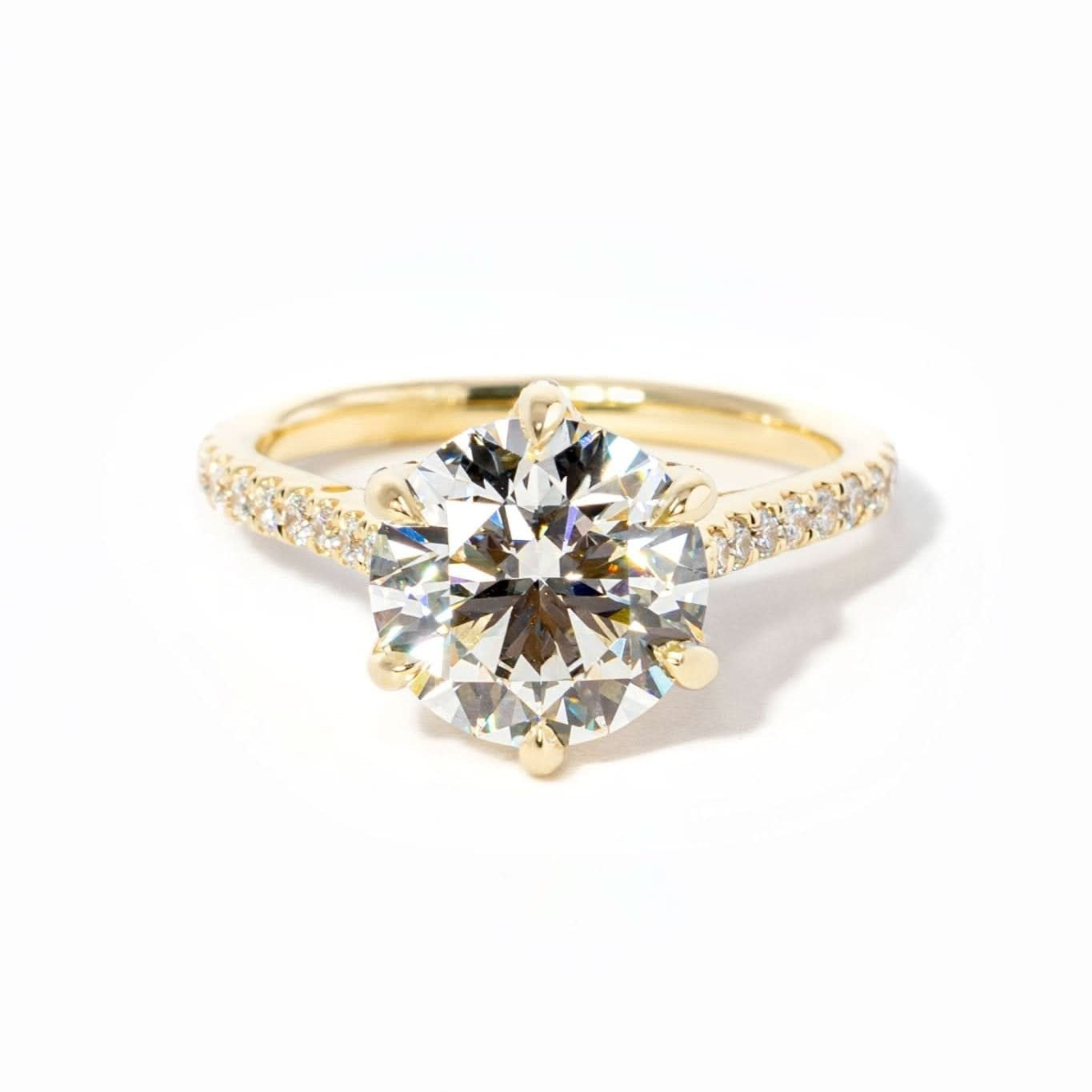 3.02ct D - VS1 Round Lab Diamond Isabela - PBD Engagement Rings