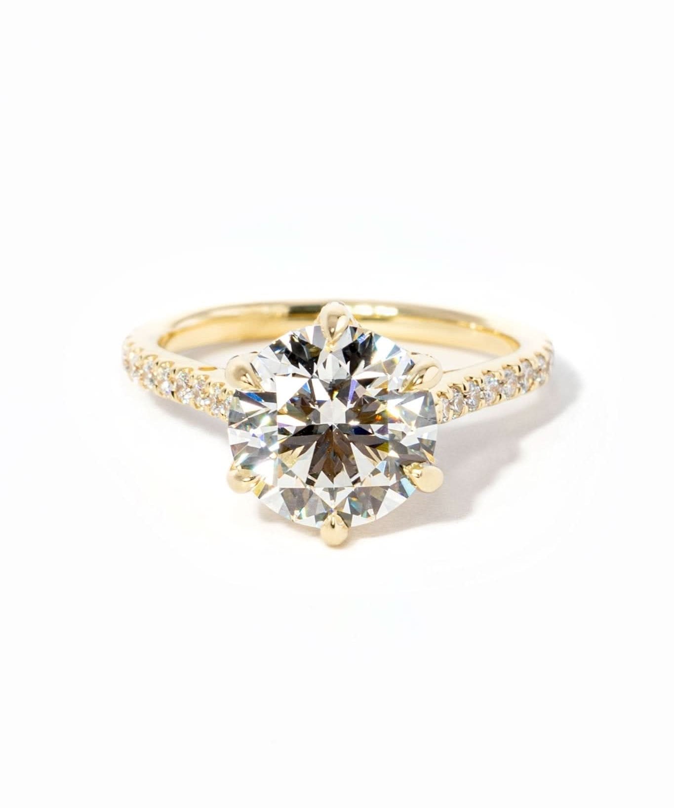 3.02ct D - VS1 Round Lab Diamond Isabela - PBD Engagement Rings
