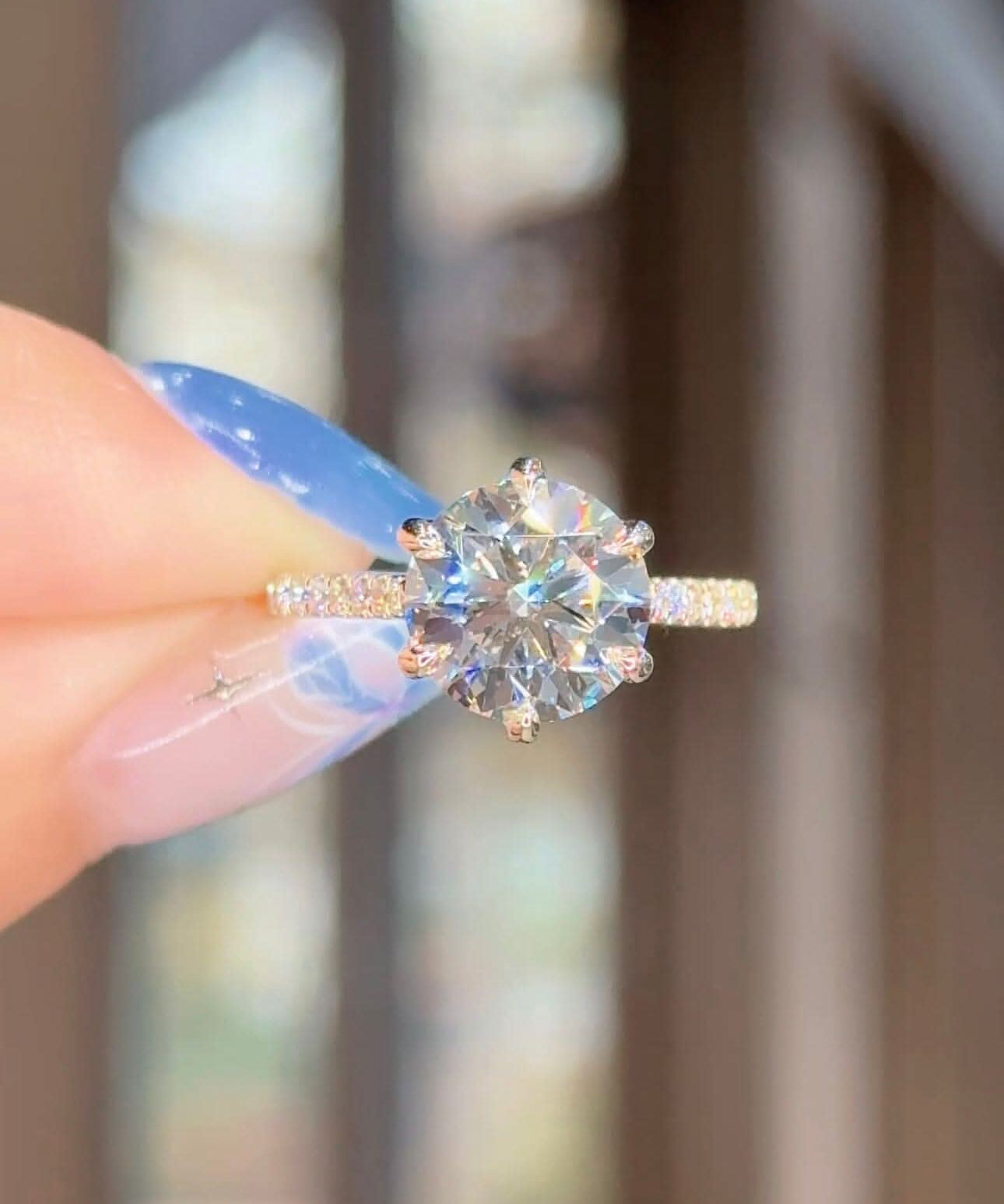 3.02ct D - VS1 Round Lab Diamond Isabela - PBD Engagement Rings