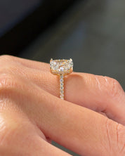 3.02ct D-VVS2 Cushion Lab Diamond Alice - PBD Engagement Rings