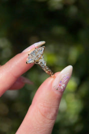 3.02ct D - VVS2 Marquise Lab Diamond Arwen - PBD Engagement Rings