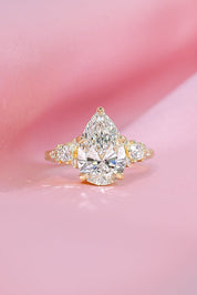 3.02ct E - VS1 Pear Lab Diamond Brandi - PBD Engagement Rings