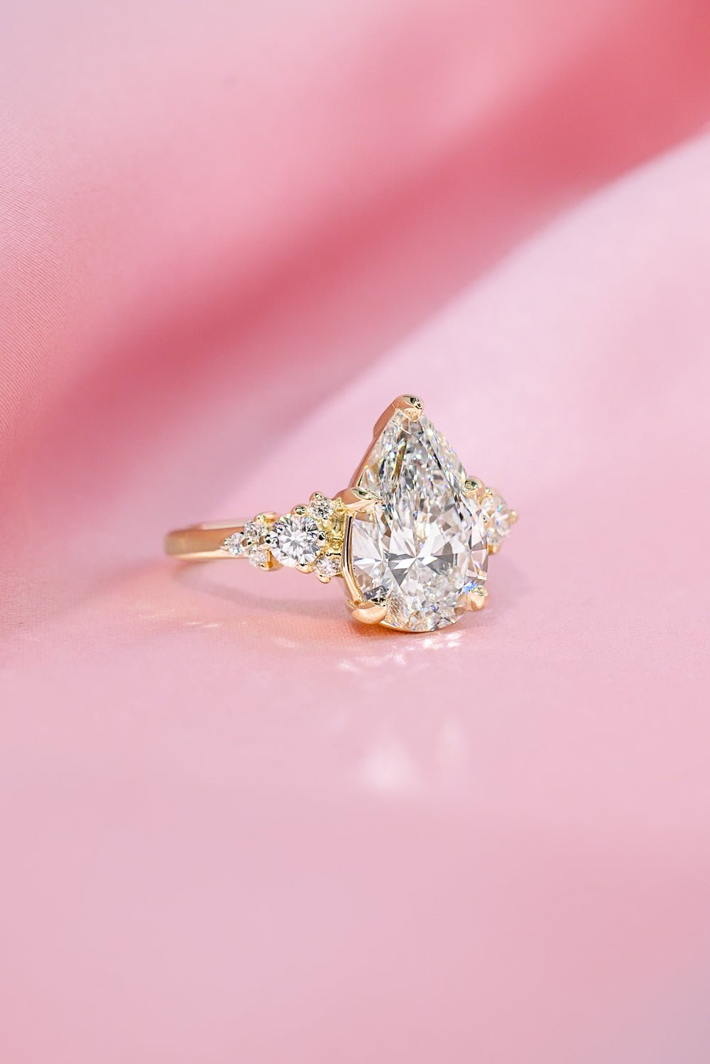 3.02ct E - VS1 Pear Lab Diamond Brandi - PBD Engagement Rings