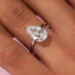 3.02ct E-VS1 Pear Lab Diamond Kayla Engagement Rings Princess Bride Diamonds 