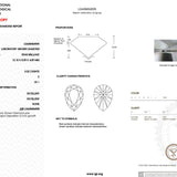 3.02ct E-VS1 Pear Lab Diamond Kayla Engagement Rings Princess Bride Diamonds 