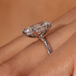 3.02ct E-VS1 Pear Lab Diamond Kayla Engagement Rings Princess Bride Diamonds 