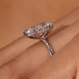 3.02ct E-VS1 Pear Lab Diamond Kayla Engagement Rings Princess Bride Diamonds 