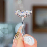 3.02ct E-VS1 Pear Lab Diamond Kayla Engagement Rings Princess Bride Diamonds 