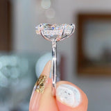 3.02ct E-VS1 Pear Lab Diamond Kayla Engagement Rings Princess Bride Diamonds 