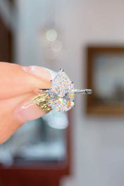 3.02ct E - VS1 Pear Lab Diamond Kayla - PBD Engagement Rings