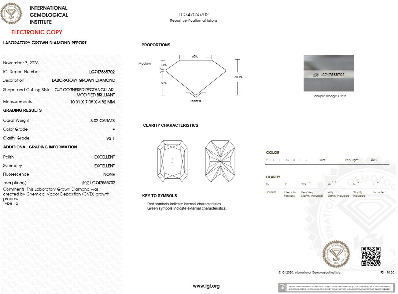 3.02ct F - VS1 Radiant Lab Diamond Kayla - PBD Engagement Rings