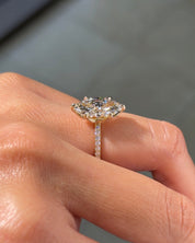 3.02ct F - VVS2 Marquise Lab Diamond Samantha - PBD Engagement Rings