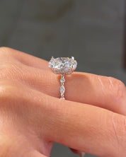 3.02ct F-VVS2 Oval Lab Diamond Rei - PBD Engagement Rings