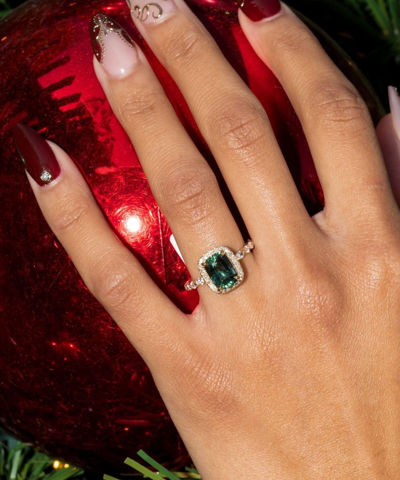 3.02ct Green Sapphire Emily - PBD Rings