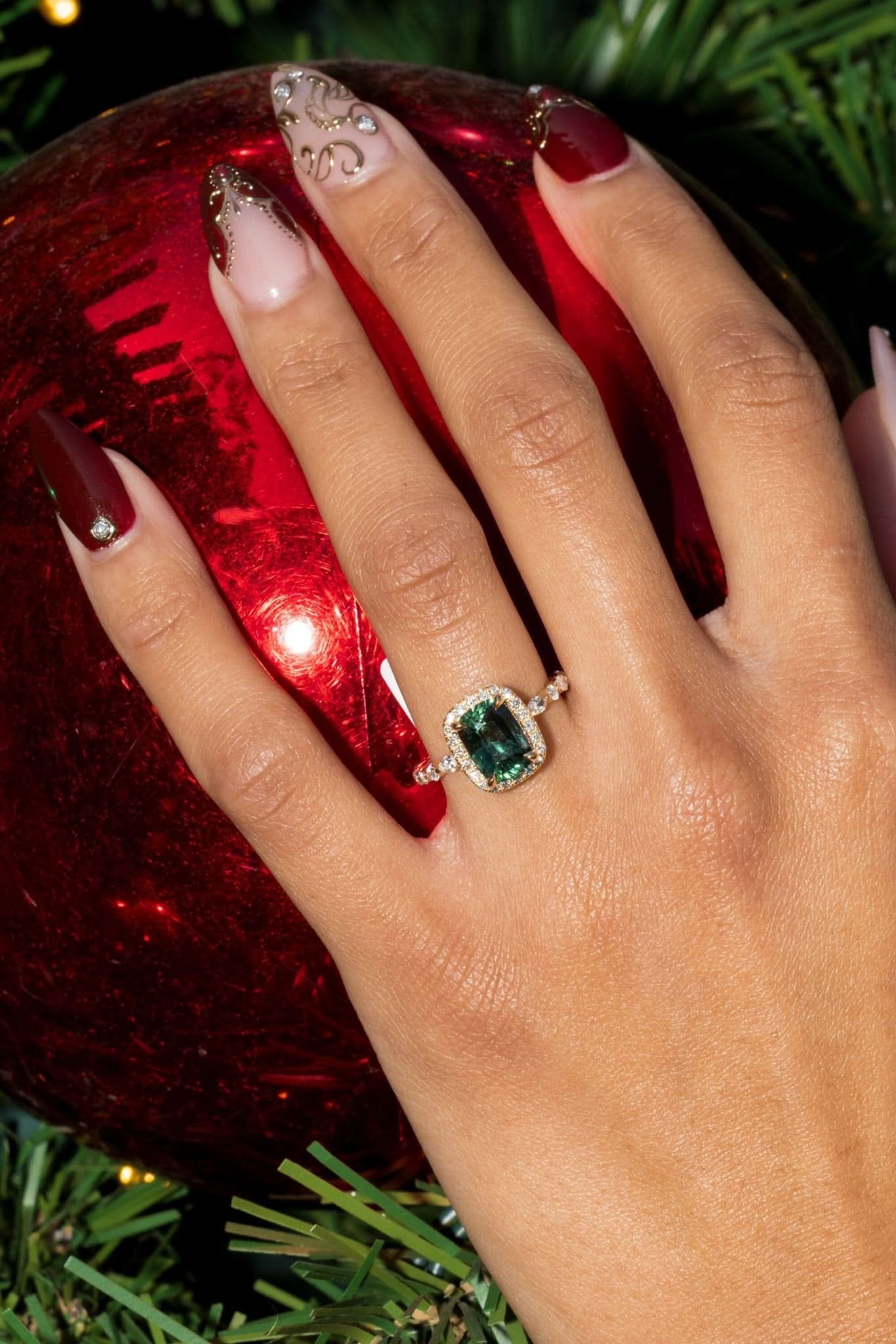 3.02ct Green Sapphire Emily - PBD Rings